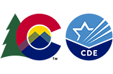 state of colorado logo and cde logo