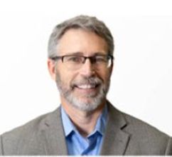 White Man with grey hair and white background