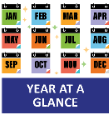 Year at a glance image depicting annual calendar.