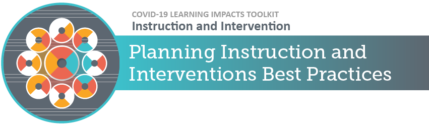 Instruction and Intervention Banner - Planning