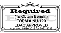 EDAC stamp approval NU-120